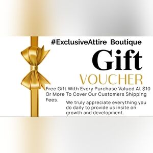 Free Gift With Every Purchase Valued At $10 Or More.